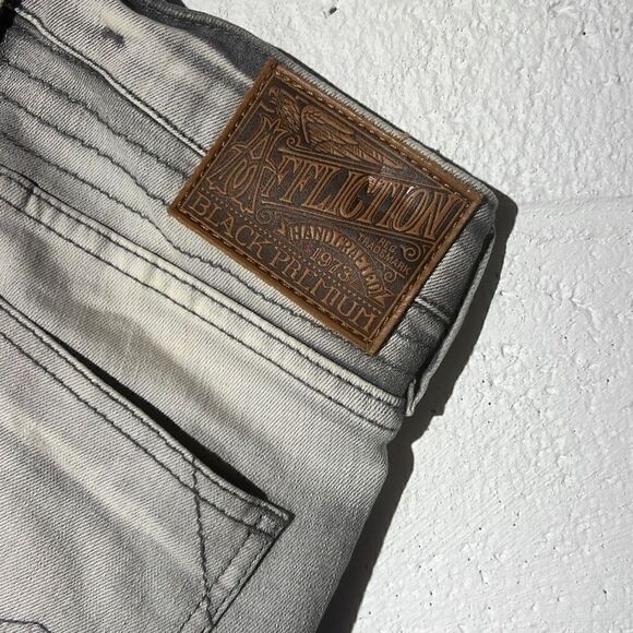 Affliction women’s size 25 stone washed gray - Picture 7 of 7